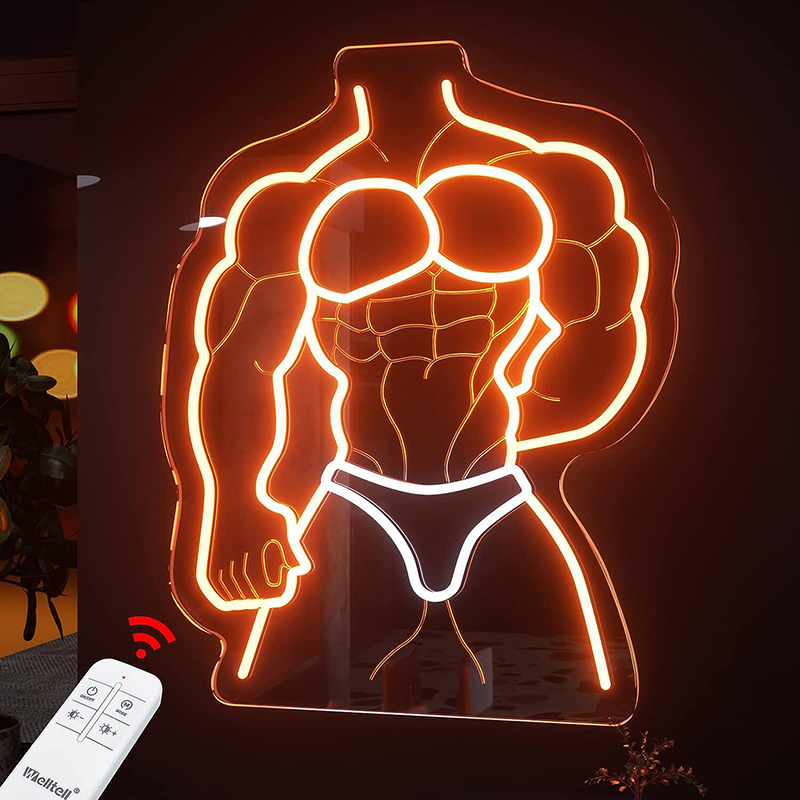 Gym slogan neon